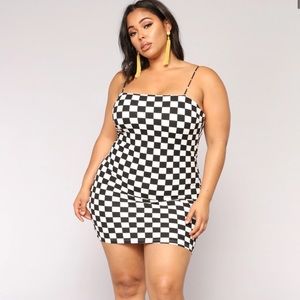 Fashion Nova Checkers Dress